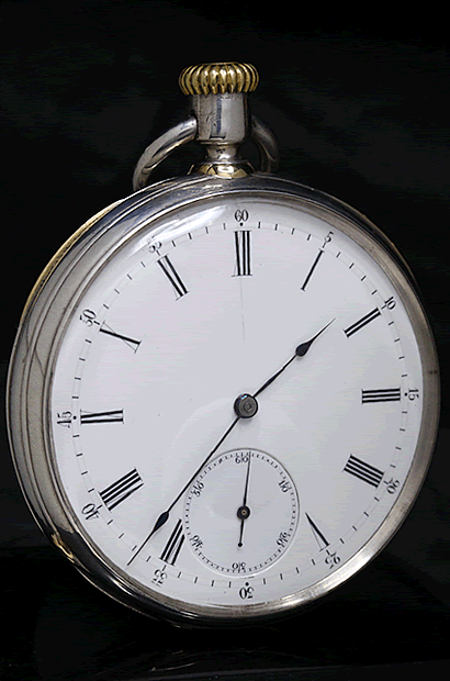 パテックフィリップ　懐中時計　1868年　アンクル式　SV無垢