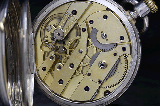 パテックフィリップ　懐中時計　1868年　アンクル式　SV無垢