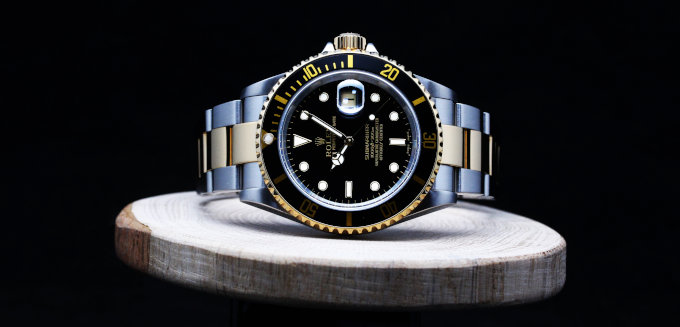 Rolex Men's Rolex Submariner 40mm 18k 2-tone Gold & Steel Black Index Dial Watch 16613 (6)