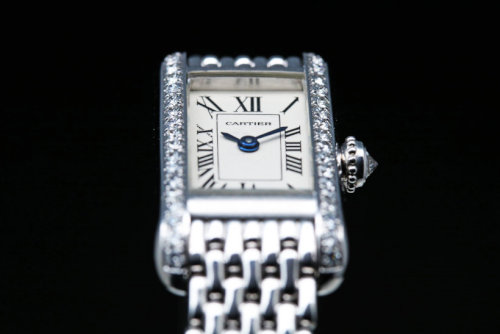 1Cartier 18k white gold & Diamond Ladies Watch (4)