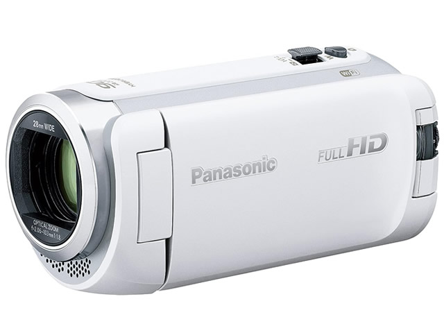 パナソニック HDビデオカメラ 64GB ワイプ撮り 高倍率90倍ズーム ホワイト HC-W590MS
